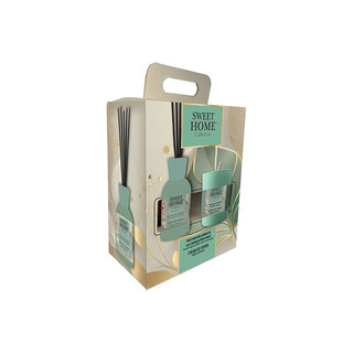 Sweet Home Collection Set Diffusore Di Aromi Con Candela Green Chrysalys — Set Profumazione