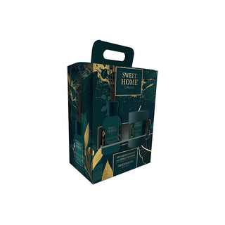 Sweet Home Collection Set Diffusore Di Aromi Con Candela Fresh Forest — Diffusore di Aromi
