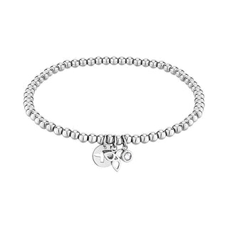 Tamaris Steel Bracelet with Beads and Trendy Pendants Tj-0010-B-17 