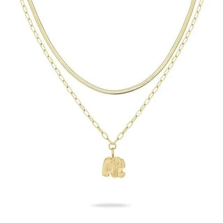 Tamaris Elegante Set de colliers plaqués or Little Elephant Tj-0597-N-47 