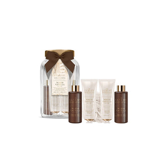 The luxury bathing company Set Regalo In Barattolo Di Vetro Vaniglia 5 Pezzi — Set e Cofanetti