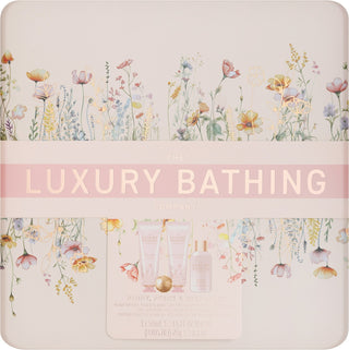 The luxury bathing company Set Regalo Per La Cura Del Corpo In Scatola Di Latta Peonia, Pesca E Lampone 4 Pezzi — Set e Cofanetti