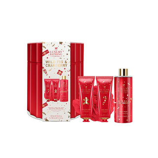 The Luxury Bathing Company Set Fichi e Mirtilli Rossi 4 pezzi — Set e Cofanetti