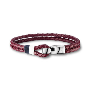 Tommy Hilfiger Bracciale In Pelle Marrone — Bracciale