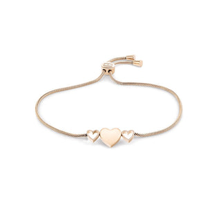 Tommy Hilfiger Bracelet moderne en bronze avec cœurs Hanging Heart 2780714 