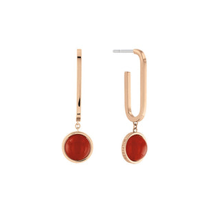 Tommy Hilfiger Orecchini Placcati Oro Corniola 2780769 — Orecchini