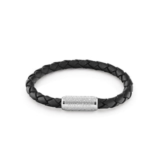Tommy Hilfiger Bracciale Pelle Nera 2790479 — Bracciale