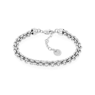 Tommy Hilfiger Bracciale Acciaio Cerchi Intrecciati — Bracciale