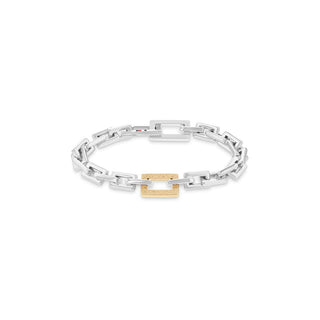 Tommy Hilfiger Bracciale In Acciaio Bicolore Massiccio — Bracciale