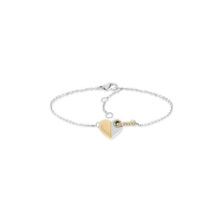 Tommy Hilfiger Bracciale In Acciaio Con Cuore Bicolore — Bracciale