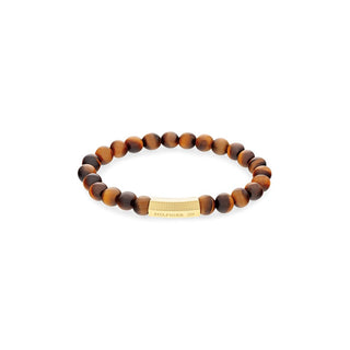 Tommy Hilfiger Braccialetto Perline Occhio Di Tigre 2790582 — Bracciale