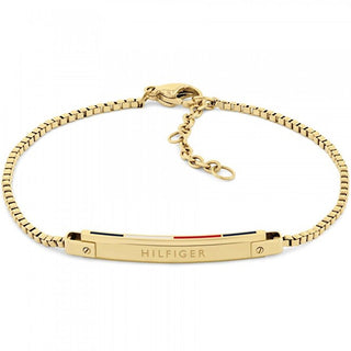 Tommy Hilfiger Bracciale Placcato Oro Linear 2780953 — Bracciale