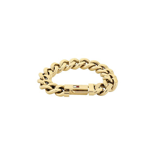 Tommy Hilfiger Bracciale Distintivo In Acciaio Placcato Oro Wild — Bracciale