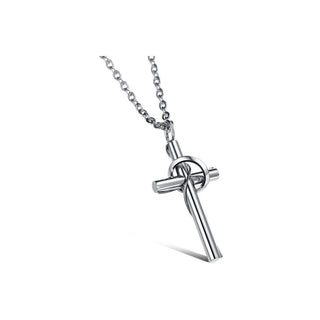 Troli Herren-Halskette mit Kreuz Knsc-003 