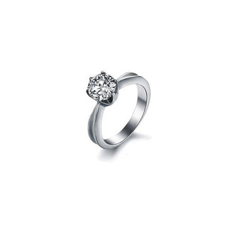 Troli Anello Acciaio Cristallo Krs-174 Circuito 57 mm — Anello