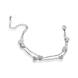 Troli Armband in Herzform aus Stahl 