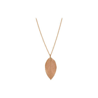 Troli Collana Placcata Oro Rosa Foglia Alloro II — Collana