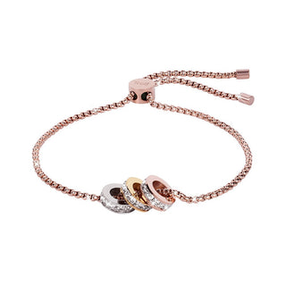 Troli Armband mit funkelnden dreifarbigen Perlen 