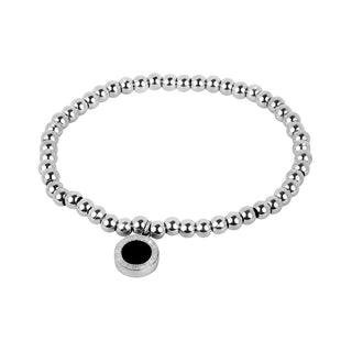 Troli Kugelarmband aus Stahl mit doppelseitigem Anhänger 
