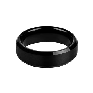Troli Ring aus schwarzem Stahl - Schiene: 52 mm 
