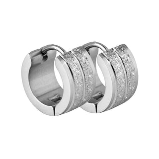 Troli Funkelnde Ohrringe und Ringe aus Stahl 