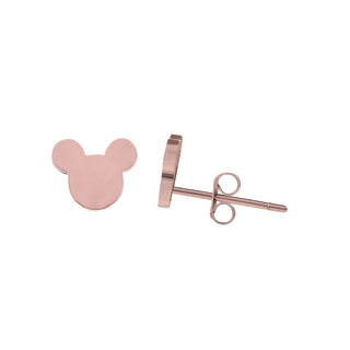 Troli Design-Ohrringe in Roségold mit Topolino 