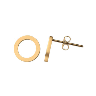Troli Einfache vergoldete Ohrringe und Ringe 