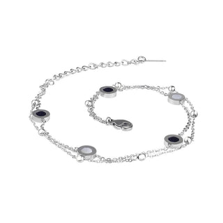 Troli Doppelarmband aus Stahl mit Verzierungen 