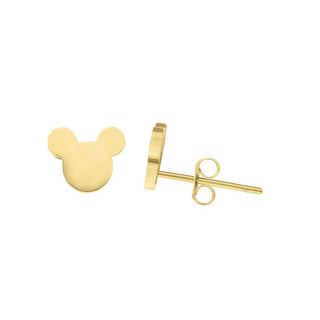 Troli Vergoldete Ohrringe mit Mickey Mouse Signatur 