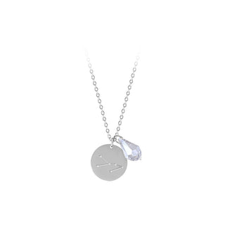 Troli Halskette aus Stahl Toro mit Zirkon (Kette, 2 Anhänger) 