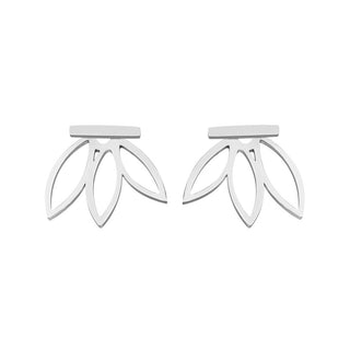 Troli 2-in-1 Designer-Ohrringe aus Stahl 