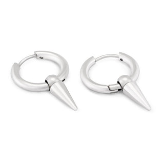 Troli Modische runde Ohrringe aus Stahl Ks-151 