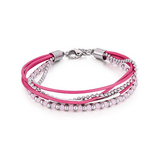 Troli Armband mit rosa Perlen Vesb0521S-C 