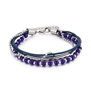 Troli Armband mit blauen Perlen Vesb0521S-D 