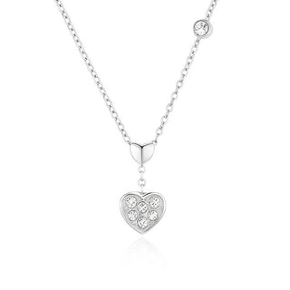 Troli Collana In Acciaio Con Cristalli VSN028S — Collana