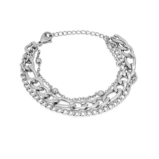 Troli Luxusarmband aus dreifachem Stahl 
