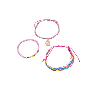 Troli Armband-Set für Mädchen Pink Cupcake (3 Stück) 