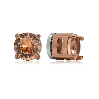 Troli Orecchini Bronzo Magnete 2 In 1 Pietre Mini Spilla — Orecchini
