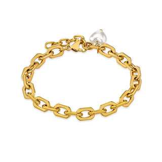 Troli Elegante Vergoldetes Armband mit Perle 
