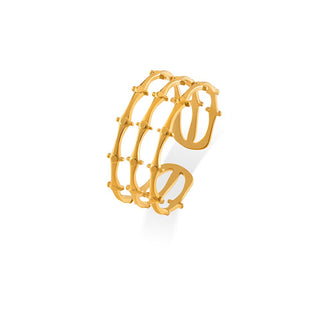 Troli Anello Regolabile Placcato Oro — Anello