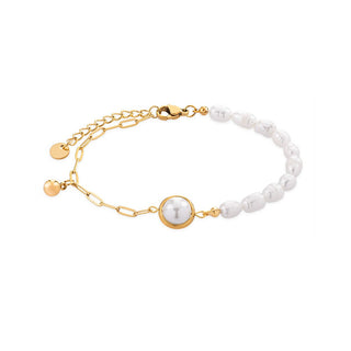 Troli VGS1299G-1 Placcato Oro con Perle — Bracciale
