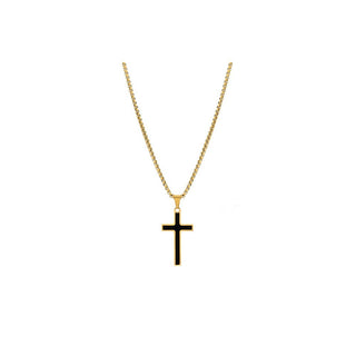 Troli Vgx211-1G Collana con Croce Placcata in Oro — Collana