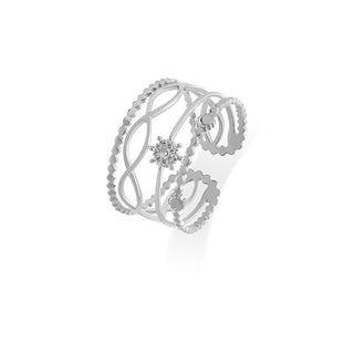 Troli Moderner Ring aus Stahl 