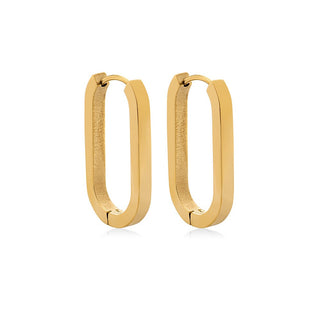 Troli Orecchini Ovali Placcati Oro Vaaxf342G — Orecchino