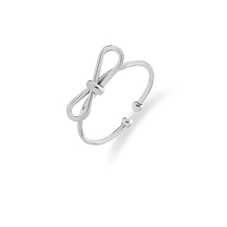 Troli Anello In Acciaio Con Fiocco VABRAR001S — Anello