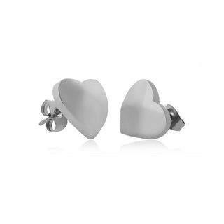 Troli Délicates boucles d’oreilles en forme de cœur en acier Vaaxf256S 