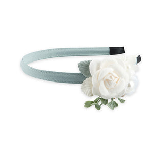 Troli Bandeau pour cheveux couleur menthe avec fleurs 