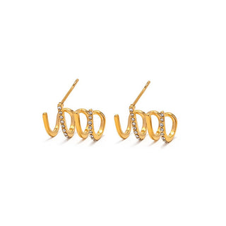 Troli Orecchini Asimmetrici Placcati Oro Vaajde2302087G — Orecchini