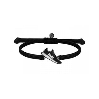 Troli Braccialetto In Cordino Nero Scarpa Da Corsa — Bracciale