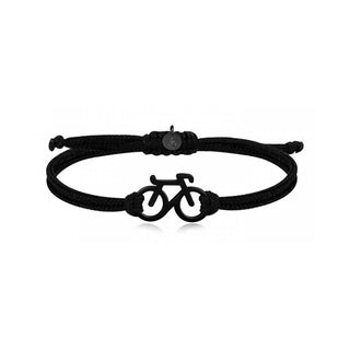 Troli Armband aus schwarzer Kordel Fahrrad 